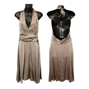 Haven Silk Halter Dress Sz S